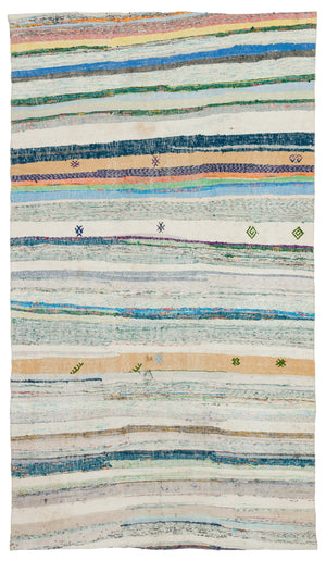 Chaput Over Dyed Kilim Rug 5'2'' x 9'0'' ft 157 x 275 cm