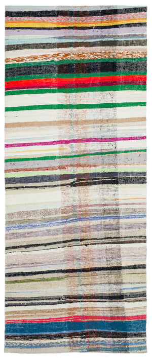 Chaput Over Dyed Kilim Rug 4'9'' x 11'6'' ft 145 x 350 cm