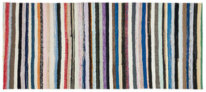 Chaput Over Dyed Kilim Rug 4'11'' x 11'5'' ft 150 x 347 cm