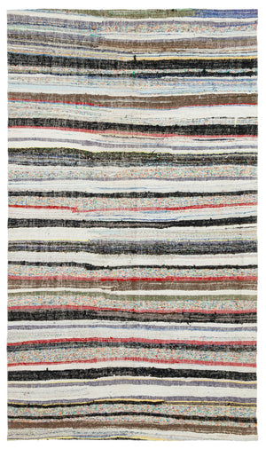 Chaput Over Dyed Kilim Rug 5'7'' x 9'6'' ft 169 x 290 cm