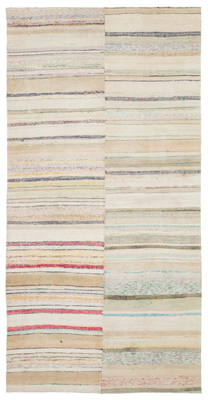 Chaput Over Dyed Kilim Rug 5'4'' x 10'3'' ft 162 x 312 cm