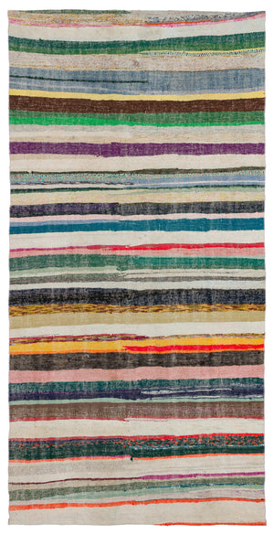 Chaput Over Dyed Kilim Rug 5'2'' x 10'2'' ft 158 x 310 cm