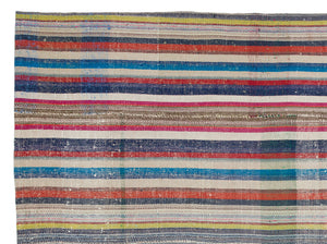 Chaput Over Dyed Kilim Rug 6'8'' x 8'8'' ft 202 x 265 cm