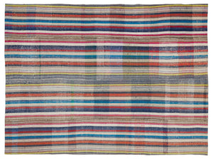 Chaput Over Dyed Kilim Rug 6'8'' x 8'8'' ft 202 x 265 cm