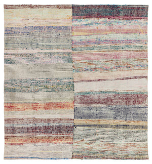 Chaput Over Dyed Kilim Rug 5'9'' x 6'2'' ft 174 x 187 cm