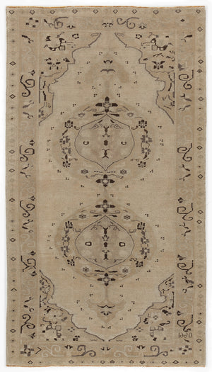 Beige Over Dyed Heritage Rug 5'3'' x 9'4'' ft 160 x 285 cm