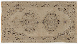 Beige Over Dyed Heritage Rug 5'3'' x 9'4'' ft 160 x 285 cm