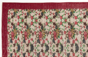 Naturel Over Dyed Vintage Rug 5'3'' x 8'8'' ft 159 x 264 cm