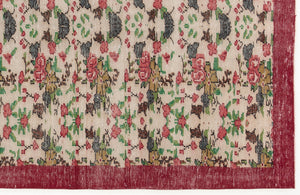 Naturel Over Dyed Vintage Rug 5'3'' x 8'8'' ft 159 x 264 cm