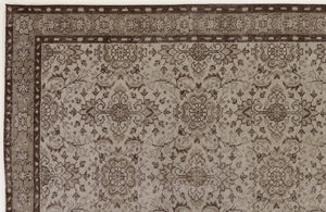 Gray Over Dyed Vintage Rug 5'0'' x 8'11'' ft 153 x 271 cm