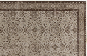 Gray Over Dyed Vintage Rug 5'0'' x 8'11'' ft 153 x 271 cm