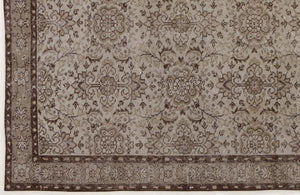 Gray Over Dyed Vintage Rug 5'0'' x 8'11'' ft 153 x 271 cm