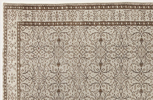 Beige Over Dyed Vintage Rug 4'11'' x 9'0'' ft 149 x 275 cm