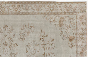 Beige Over Dyed Vintage Rug 5'3'' x 8'8'' ft 160 x 264 cm