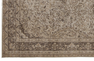 Beige Over Dyed Vintage Rug 5'3'' x 10'6'' ft 160 x 320 cm