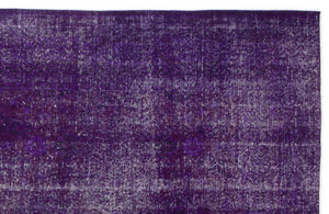 Purple Over Dyed Vintage Rug 6'5'' x 10'0'' ft 196 x 305 cm