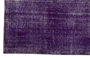 Purple Over Dyed Vintage Rug 6'5'' x 10'0'' ft 196 x 305 cm
