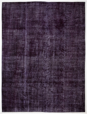 Purple Over Dyed Vintage Rug 7'3'' x 9'10'' ft 222 x 300 cm