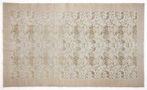 Beige Over Dyed Vintage Rug 6'2'' x 10'4'' ft 187 x 315 cm