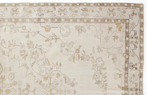 Beige Over Dyed Vintage Rug 6'0'' x 9'8'' ft 184 x 295 cm