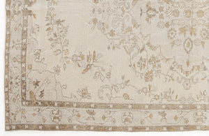 Beige Over Dyed Vintage Rug 6'0'' x 9'8'' ft 184 x 295 cm