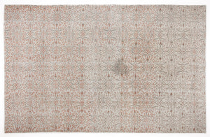 Beige Over Dyed Vintage Rug 6'5'' x 10'3'' ft 196 x 312 cm