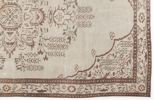 Beige Over Dyed Vintage Rug 5'1'' x 8'7'' ft 155 x 262 cm