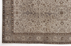 Beige Over Dyed Vintage Rug 5'5'' x 8'10'' ft 166 x 268 cm