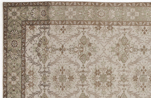 Beige Over Dyed Vintage Rug 4'10'' x 8'2'' ft 147 x 248 cm
