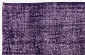 Purple Over Dyed Vintage Rug 5'1'' x 8'11'' ft 155 x 272 cm