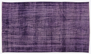 Purple Over Dyed Vintage Rug 5'1'' x 8'11'' ft 155 x 272 cm