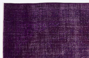 Purple Over Dyed Vintage Rug 6'9'' x 9'9'' ft 207 x 297 cm