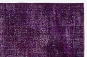 Purple Over Dyed Vintage Rug 6'9'' x 9'9'' ft 207 x 297 cm