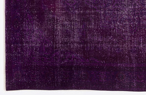 Purple Over Dyed Vintage Rug 6'9'' x 9'9'' ft 207 x 297 cm