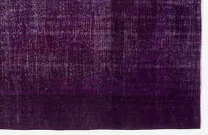 Purple Over Dyed Vintage Rug 6'9'' x 9'9'' ft 207 x 297 cm
