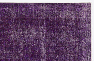 Purple Over Dyed Vintage Rug 5'5'' x 9'0'' ft 164 x 275 cm