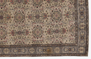 Naturel Over Dyed Vintage Rug 4'12'' x 8'11'' ft 152 x 272 cm