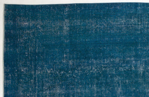 Turquoise Over Dyed Vintage XLarge Rug 9'3'' x 12'6'' ft 282 x 380 cm