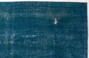 Turquoise Over Dyed Vintage XLarge Rug 9'3'' x 12'6'' ft 282 x 380 cm