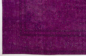 Fuchsia Over Dyed Vintage XLarge Rug 9'2'' x 12'10'' ft 280 x 390 cm