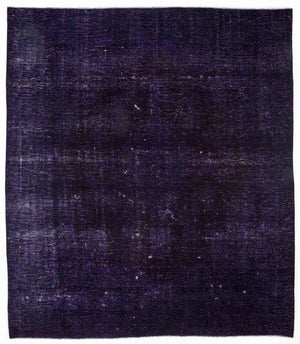 Purple Over Dyed Vintage XLarge Rug 9'6'' x 9'10'' ft 290 x 300 cm