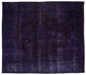 Purple Over Dyed Vintage XLarge Rug 9'6'' x 9'10'' ft 290 x 300 cm