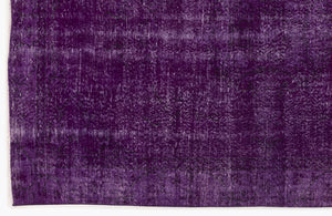 Purple Over Dyed Vintage Rug 5'7'' x 8'10'' ft 170 x 270 cm