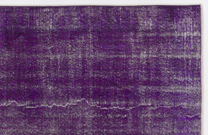 Purple Over Dyed Vintage Rug 5'6'' x 8'10'' ft 167 x 270 cm