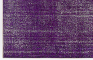 Purple Over Dyed Vintage Rug 5'6'' x 8'10'' ft 167 x 270 cm