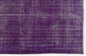 Purple Over Dyed Vintage Rug 5'6'' x 8'10'' ft 167 x 270 cm