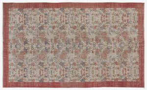 Naturel Over Dyed Vintage Rug 5'5'' x 9'0'' ft 166 x 275 cm