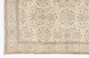 Beige Over Dyed Vintage Rug 5'11'' x 10'3'' ft 180 x 312 cm
