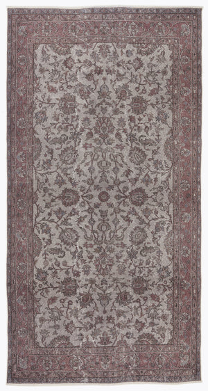 Naturel Over Dyed Vintage Rug 4'11'' x 9'5'' ft 150 x 288 cm