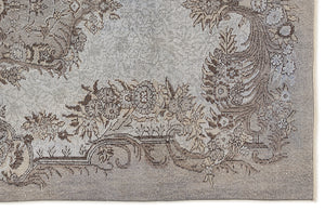 Blue Over Dyed Vintage Rug 5'11'' x 9'5'' ft 180 x 286 cm